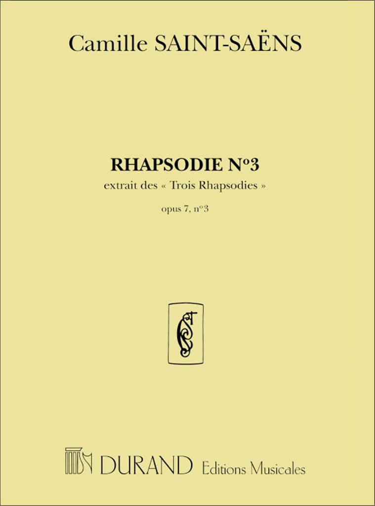 Rhapsodie N. 3, Opus 7, 3 - Pour Grand Orgue